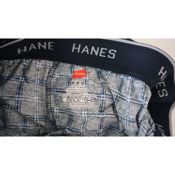 Hanes 01000 Men's Sz Medium Printed Knit Sleep Pajama Lounge Pants, Lot of 2 - Picture 6 of 6